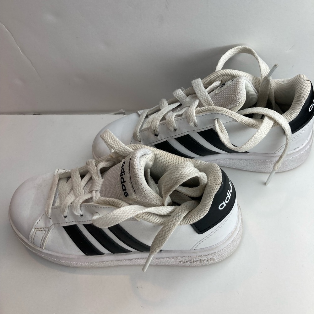 Adidas Classic White and Black Trainers
